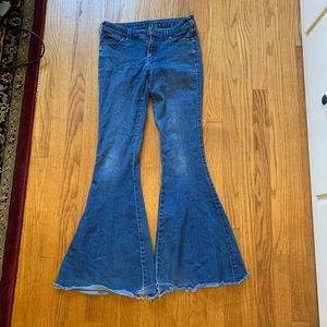 Free People Low Rise Flare Jeans